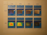 sterreich Kleinbogen 8 x 8 Schilling Hologramm 1988 postfrisch
