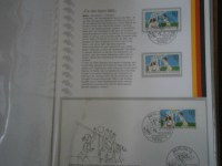 Berlin 4 Ringbinder mit Sammelblttern FDC + postfrisch + gestempelt