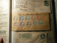 bersee Sammlung im alten Borek-Klemmbinder mit viel Commonwealth