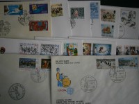 Europa CEPT Partie Ersttagsbriefe/FDC 28 Briefe mit Kleinstaaten Island, Farer