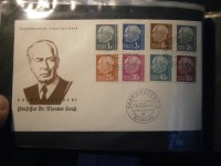 Saarland hochwertige Partie Ersttagsbriefe 1955-1957 mit Heuss-Stzen ber 900,-